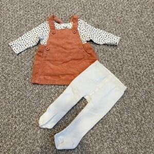 Carters‎ Girls Overall Dress Set Size Newborn